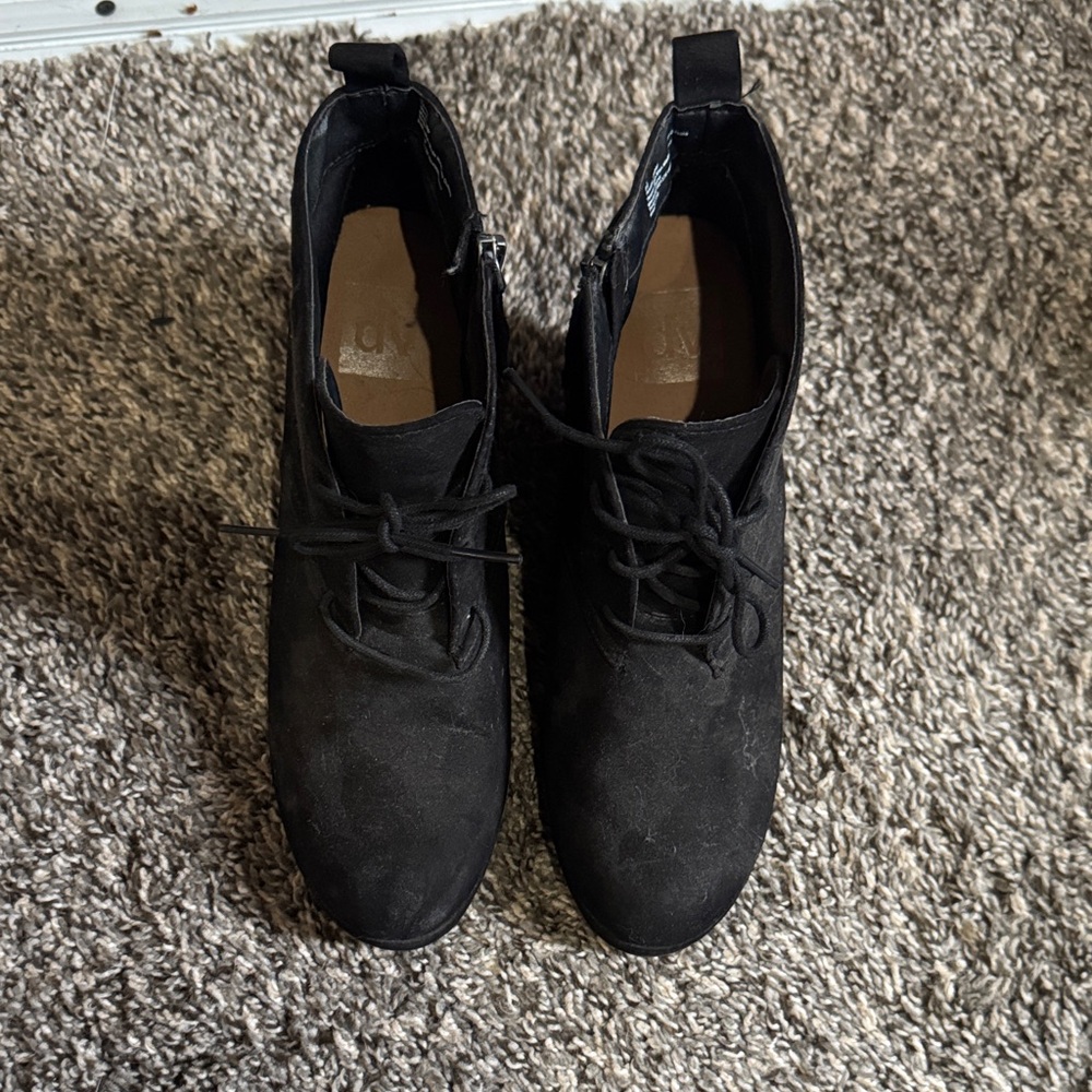 DV by Dolce Vita Black Lace-Up Boots